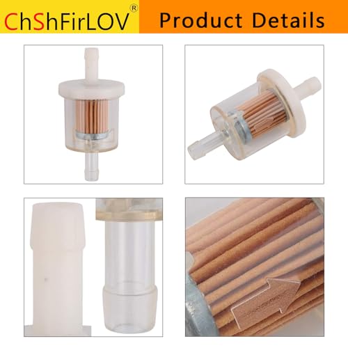 691035 493629 Fuel Filter For B & S Lawn Mower Accessories 40 Micron 5065 691035-2PCS