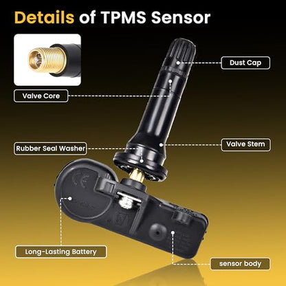 TPMS Tire Pressure Sensor 433MHz Fit for Chrysler Jeep Dodge Ram 56029398AB - size: 56029398AB