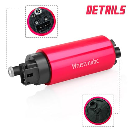 Gss342 External Inline Fuel Pump Electric 320Lph High Flow 12V Universal Replaces Walbro 255LPH Gss342