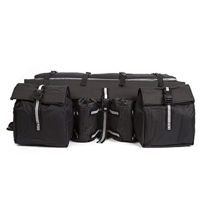 OHMOTOR ATV Cargo Bag Rear Rack Gear Bag Made of 600D Waterproof Fabric - color: Black