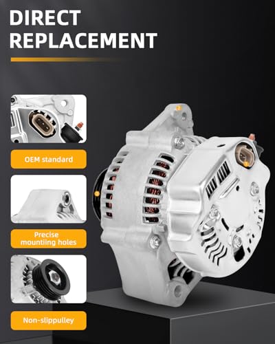 OCPTY Alternator for Toyota for Tacoma 1995-1997 1999,for 4Runner 1996-1998 - size: 70AMP, style: for Toyota 4Runner 96-1998,for Tacoma 95-97 1999