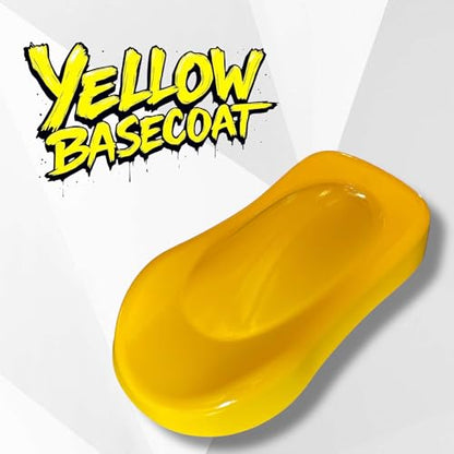 LiME LiNE Automotive Basecoats, 1k Urethane Base Coat Color (Yellow Basecoat Pint) - color: Yellow Basecoat Pint