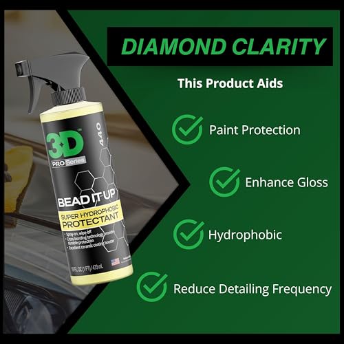 3D Bead It Up Ceramic Coating Booster Spray - Super Hydrophobic Bead Maker - Polymer Paint Protectant & Sealant 16oz. (Pack of 2) - size: 16 Fl Oz (Pack of 2)
