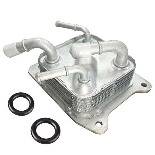 Engine CVT Transmission Oil Cooler 21606-28X0B with O-Rings Compatible with 2013-2019 Nissan Altima Maxima Murano Pathfinder Quest Rogue 2.5L & 3.5L 4/6 Cylinder Engine