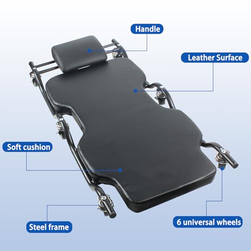 44-Inch Mechanic's Creeper, 450 lb, 2-Inch Low Profile for Auto Repair