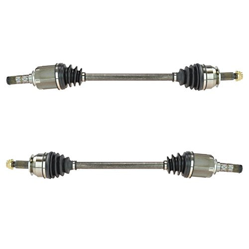 TRQ Front Driver and Passenger CV Axle Shaft Assembly Neoprene Boots Moly - style: CSA82478
