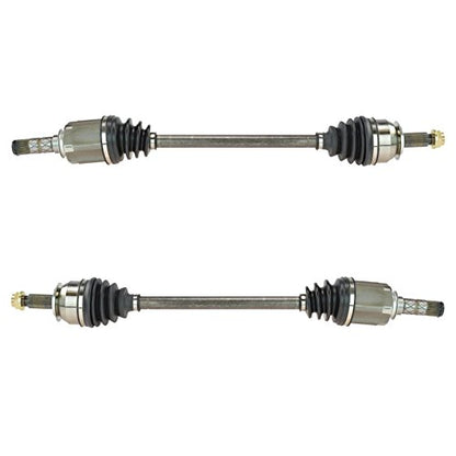 TRQ Front Driver and Passenger CV Axle Shaft Assembly Neoprene Boots Moly - style: CSA82478