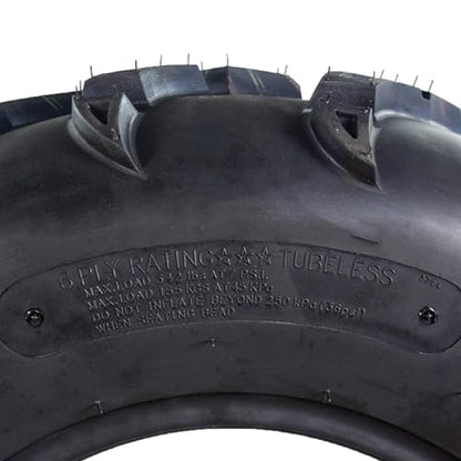 MASSFX 25x8-12 Front ATV Tire 6-Ply Checkmark Tread 25x8x12 All-Terrain - size: 25x8-12 F