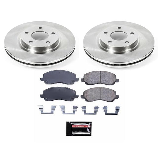 PowerStop Z17 Replacement Brake Pad & Rotor Kit Front KOE3032 - style: Stock Replacement
