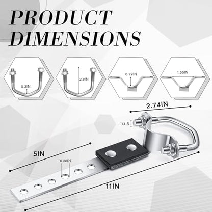 Geetery 1 Pc Universal Exhaust Hangers Muffler Hanger, Oe Style, Silver - color: Silver, size: Oe Style