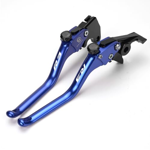 MOWOK Fit for Yamaha R3 YZFR3 Adjustable Brake Clutch Levers - color: Blue