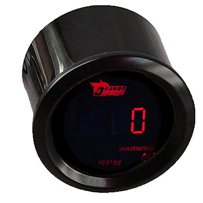 ESUPPORT Car 2" 52mm Digital Tacho Gauge RPM Tachometer Gauge Meter 0-9999 - color: Tacho Gauge