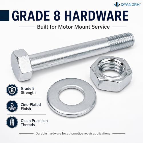 2 Sets 81101 Motor Mount Bolt Kit for Chevy GMC, Grade 8 Hardware