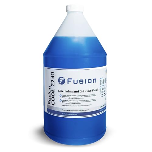 Metal Cutting Oil Cutting Fluid for Machine Shops | Fusion Cool 2240 | General Purpose Coolant for and Machine Shop Operations | Health Safety | Exceptional Sump Life | Semisynthetic (1 Gallon) - size: 1 Gallon