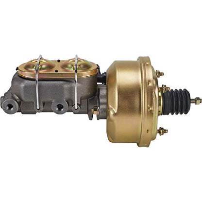 Single 7 Inch Brake Booster Master Cylinder Combo, 1 Inch Bore, Universal