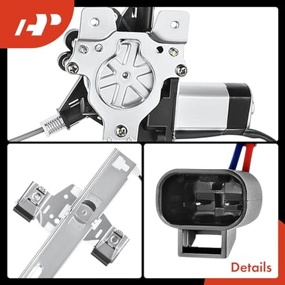 A-Premium Rear Passenger Side Power Window Regulator with Motor (2-Pin) - style: Rear Passenger (RH)