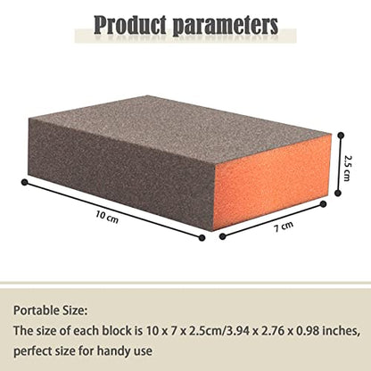 Sanding Sponge, 120 Grit Assortment Sanding Block - size: 120grit-6PCS
