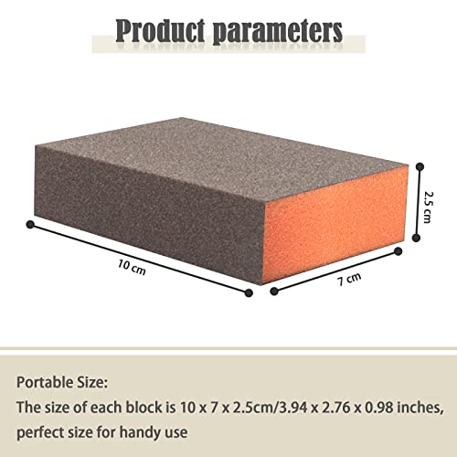 Sanding Sponge, 320 Grit Assortment Sanding Block - size: 320grit-6PCS