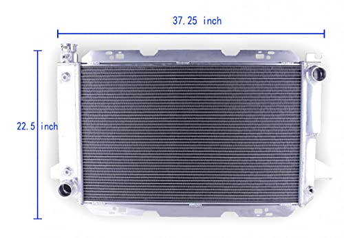 3 Row Cooling Aluminum Radiator for 1985-1997 Fo rd Bro nco F150 - size: 22