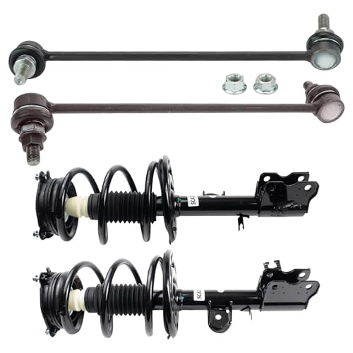 TRQ Front Suspension Kit Complete Strut & Coil Spring Assembly Sway Bar - style: PSA32631