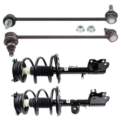 TRQ Front Suspension Kit Complete Strut & Coil Spring Assembly Sway Bar - style: PSA32631