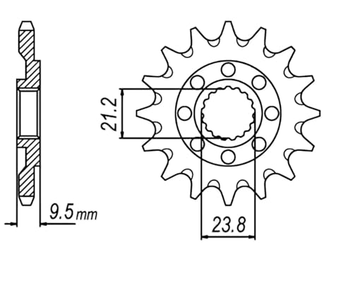 520 Motorcycle Drive Chain and Sprocket Kit Compatible with Honda CRF450R 2019-2024