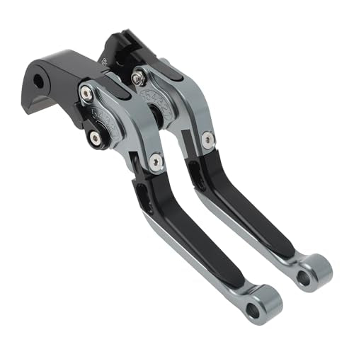Brake Clutch Levers for Yamaha YZF-R7 2021-2025 Head Black Handle - color: Titanium Head Black Handle