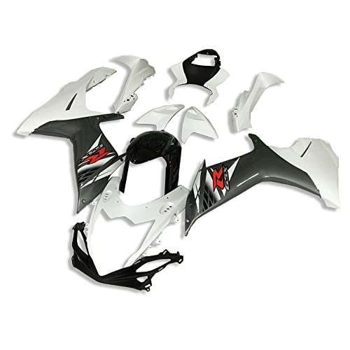 YTL White Grey Full Fairing Fit for Suzuki 2011-2026 GSXR 600/750 - color: 003 White Grey