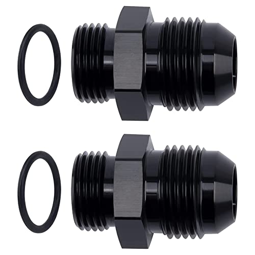 EVIL ENERGY 12AN Flare to AN10 ORB Male O-Ring 2PCS Fitting Adapter - size: 10AN ORB to 12AN