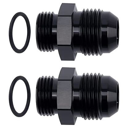 EVIL ENERGY 12AN Flare to AN10 ORB Male O-Ring 2PCS Fitting Adapter - size: 10AN ORB to 12AN