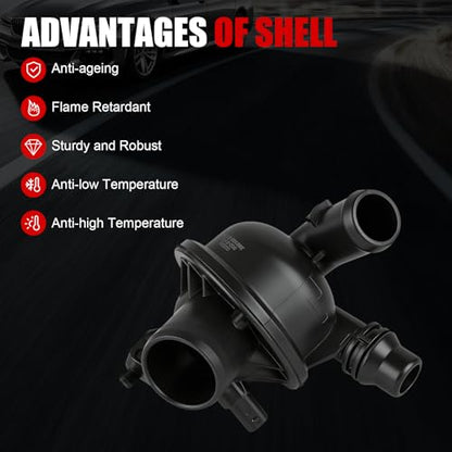 Engine Coolant Thermostat Housing Assembly Compatible with BMW 535i 2011-2016,535i GT 2010-2017,535i GT xDrive,535i xDrive,740i 640i xDrive Gran Coupe,ActiveHybrid 5,OEM#11538671516 11537601159 - size: 902-5173