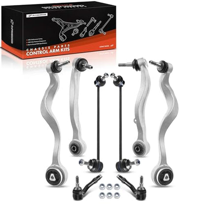A-Premium 8Pcs Front Suspension Kit, Lower Forward & Rearward Control Arm