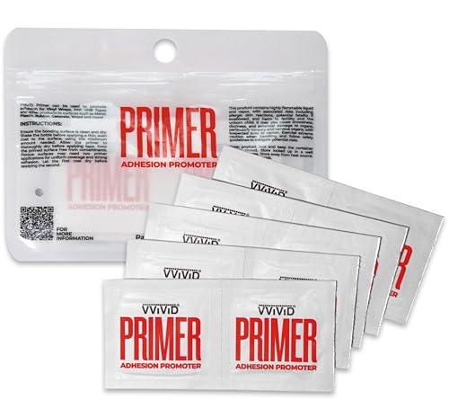 VViViD Primer Adhesive Promoter (2 ML Wipes - 10 Pack), for Painting, Metal, Plastic, Vinyl Wrapping, Rubber, Concrete and More - color: Wipes, size: (2 mL - 10 Pack)