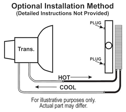 Derale 13614 Series 9000 Plate and Fin Transmission Oil Cooler,Black