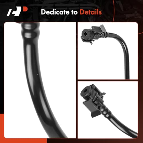 A-Premium Upper HVAC Heater Hose Pipe Line Assembly with Protective Sleeve