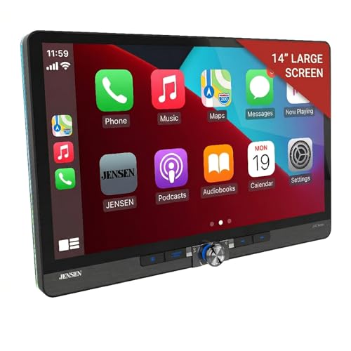 Jensen J5CA14 14" Wireless CarPlay Android Auto Maestro Ready, SiriusXM - style: J5CA14