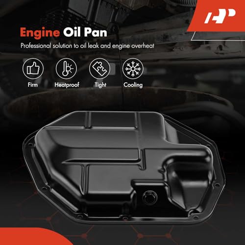 A-Premium Lower Engine Oil Pan Sump with Drain Plug & Gasket