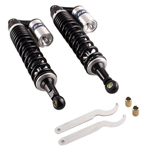 15.7 inch 400mm Motorcycle Air Shock Absorbers Go Kart Suspension - color: Black, size: 400MM