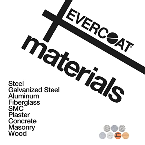 Evercoat Glass-Lite Lightweight Short Strand Reinforced Filler - Waterproof Body Filler - 128 Fl Oz