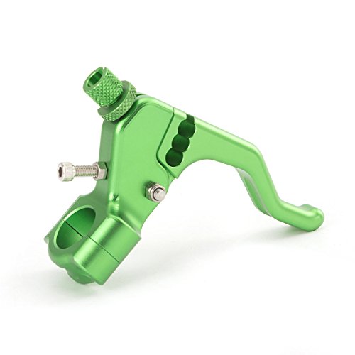 PROCNC Universal Performance Short Motorcycle Clutch Lever Fit for Most Street Bikes Motorcycles Z800 2013-2016 Z1000SX 2011-2014 Ninja 1000 2011-2015 - color: Green