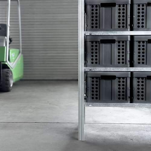 Clax® crate | folding box | basket | 48 qt (12 gal) | black - color: black