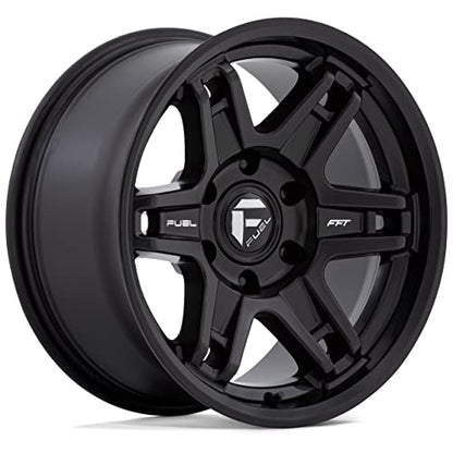 Fuel 1PC D836 17X9 5X5.5 MT-BLK -38MM - D8361790B435 - color: MATTE BLACK, size: 17X9,5X5.5,-38mm