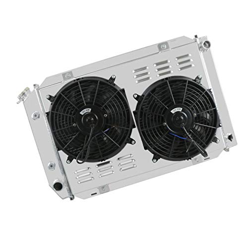 ALLOYWORKS 3 Row Core Aluminum Radiator+ Shroud Fan+ Relay Fits for 1979-1993 Ford Mustang LX GT SVT 87 88 89 90