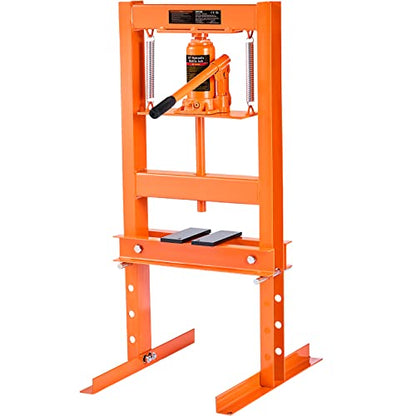 VEVOR Hydraulic 6 Ton H-Frame Garage Floor Adjustable Shop Press