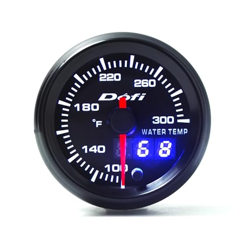 2"/52 mm Pointer Digital 7Color LED Car Water Temp Temperature Gauge Meter - style: Water Temp Gauge (100-300℉)