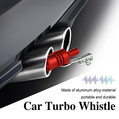 2PCS Car Turbo Whistle, Aluminum Alloy Universal Turbo Whistle - color: Red