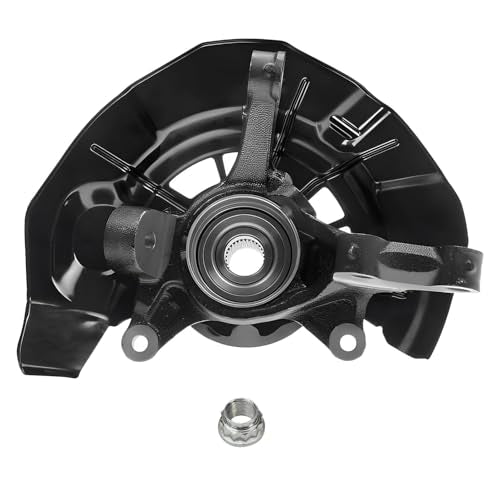 Detroit Axle - Front Steering Knuckles & Wheel Hub Bearings Drilled Rotors - size: 6PRU48638/KIT