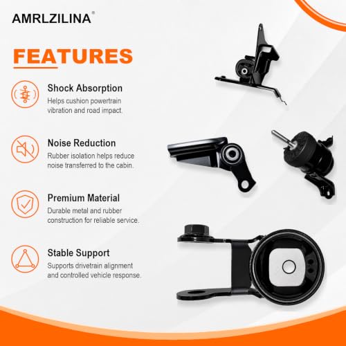 Engine Motor and Transmission Mount Kit for Scion XD 2008-2014 - size: 2008-2014 Scion xD Base 1.8L