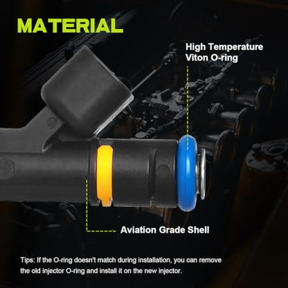 Fuel Injector For Mazda 3 2004 2005 2006 2007 2008 2009 2010 2011 2012 2013 - size: For Mazda 3/5/6/MX-5 Miata 2.0L/2.3L (2004-2015)
