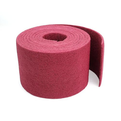 Maroon Scuff Pad Roll 6" x 15 ft - General Purpose Surface Prep for Auto Body, Woodworking & Paint - color: Maroon, style: 6 Inches*15 Feet